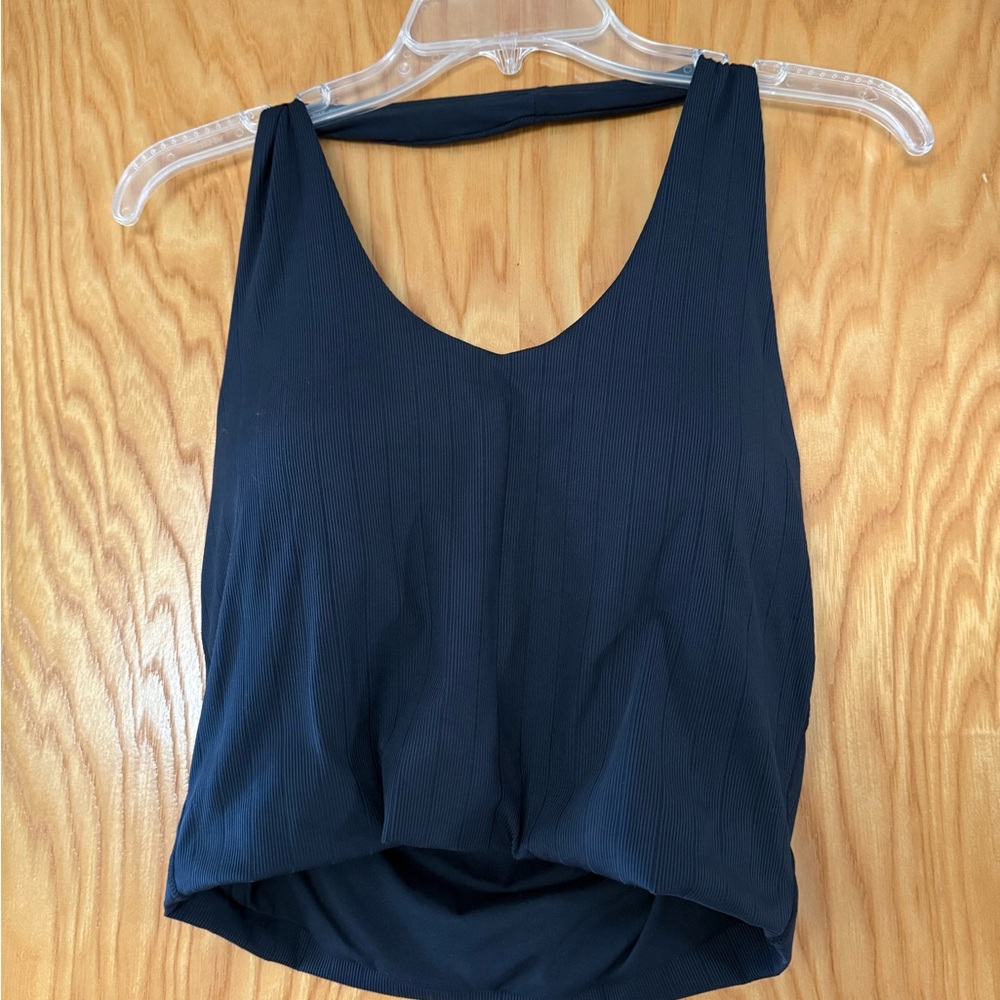 Ribbed halter top